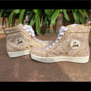 Christian Louboutin Metallic Glitter Hightops